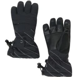 Spyder Girls Synthesis Ski Glove 23 Spyder Girls Synthesis Ski Glove -Outdoor Ski Shop 197056 spyn syn glv black l