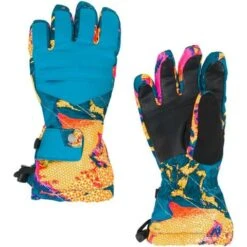 Spyder Girls Synthesis Ski Glove 15 Spyder Girls Synthesis Ski Glove -Outdoor Ski Shop 197056 spyn syn glv glacier print l