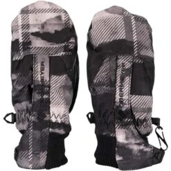 Obermeyer Obermeyer Thumbs Up Mitten Print - Youth -Outdoor Ski Shop 7802419106 obe thumbs up mit print stra pld front