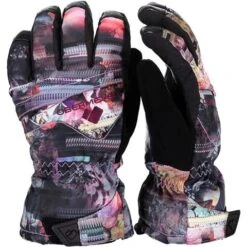 Obermeyer Obermeyer Lava Glove - Youth -Outdoor Ski Shop 7802519135 obe lava glv scat flrl side