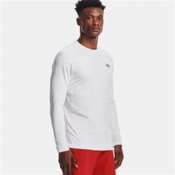Under Armour Men's ColdGear Armour Fitted Crew 6 Under Armour Men's ColdGear Armour Fitted Crew -Outdoor Ski Shop fw23 und 1366068 wh blk 1