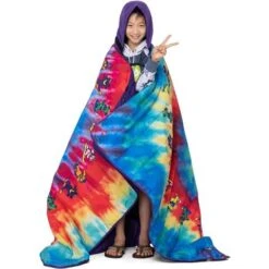 686 Waterproof Hooded Puffer Blanket -Outdoor Ski Shop fw23 686 waterproofhoodedpufferblanket gratefuldeadpurpletiedye 6