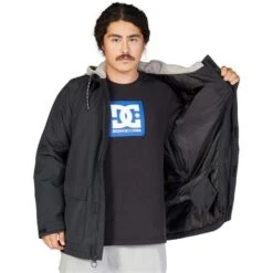 DC Shoes Men's Bandwidth Jacket -Outdoor Ski Shop fw23 dc mensbandwidthjacket black 3