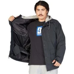 DC Shoes Men's Bandwidth Jacket -Outdoor Ski Shop fw23 dc mensbandwidthjacket black 4