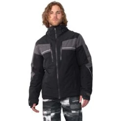 Obermeyer Men's Charger Jacket -Outdoor Ski Shop fw23 obermeyer menschargerjacket black 1