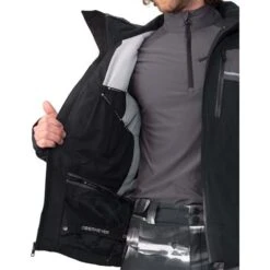 Obermeyer Men's Charger Jacket -Outdoor Ski Shop fw23 obermeyer menschargerjacket black 3