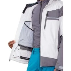 Obermeyer Men's Charger Jacket -Outdoor Ski Shop fw23 obermeyer menschargerjacket fog 4