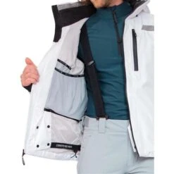 Obermeyer Men's Chroma Jacket -Outdoor Ski Shop fw23 obermeyer menschromajacket white 3