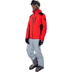 Obermeyer Men's Foundation Jacket -Outdoor Ski Shop fw23 obermeyer mensfoundationjacket brakelight 4