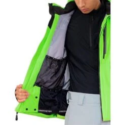 Obermeyer Men's Foundation Jacket -Outdoor Ski Shop fw23 obermeyer mensfoundationjacket wasabi 3