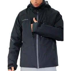 Obermeyer Men's Raze Jacket -Outdoor Ski Shop fw23 obermeyer mensrazejacket black 3