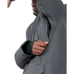 Obermeyer Men's Ridgeline Jkt W/ Faux Fur -Outdoor Ski Shop fw23 obermeyer mensridgelinejacketwithfauxfur coal 4