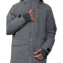 Obermeyer Men's Ridgeline Jkt W/ Faux Fur -Outdoor Ski Shop fw23 obermeyer mensridgelinejacketwithfauxfur coal 5