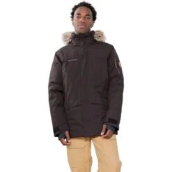 Obermeyer Men's Ridgeline Jkt W/ Faux Fur -Outdoor Ski Shop fw23 obermeyer mensridgelinejacketwithfauxfur leather 1