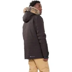 Obermeyer Men's Ridgeline Jkt W/ Faux Fur -Outdoor Ski Shop fw23 obermeyer mensridgelinejacketwithfauxfur leather 2