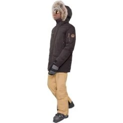 Obermeyer Men's Ridgeline Jkt W/ Faux Fur -Outdoor Ski Shop fw23 obermeyer mensridgelinejacketwithfauxfur leather 3