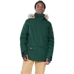Obermeyer Men's Ridgeline Jkt W/ Faux Fur -Outdoor Ski Shop fw23 obermeyer mensridgelinejacketwithfauxfur nightops 1