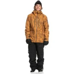 Quiksilver Men's S Carlson Stretch Quest Jacket 7 Quiksilver Men's S Carlson Stretch Quest Jacket -Outdoor Ski Shop fw23 quiksilver menscarlsonstretchquestjacket buckthornbrownfadeoutcamo 3