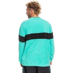 Quiksilver Men's Flame On Fleece -Outdoor Ski Shop fw23 quiksilver mensflameonfleece poolgreen 2
