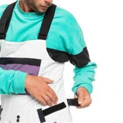 Quiksilver Men's Fly High Bib -Outdoor Ski Shop fw23 quiksilver mensflyhighbib snowwhite 5