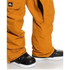 Quiksilver Men's Utility Bib -Outdoor Ski Shop fw23 quiksilver mensutilitybib buckthornbrown 5