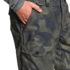 Quiksilver Men's Utility Bib -Outdoor Ski Shop fw23 quiksilver mensutilitybib trueblackfadeoutcamo 4