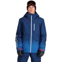 Spyder Men's Anthem GTX Insulated Jacket -Outdoor Ski Shop fw23 spyder mensanthemgtxinsulatedjacket fadedgeocollegiate 1