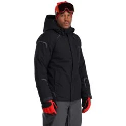 Spyder Men's Copper GTX Jacket -Outdoor Ski Shop fw23 spyder menscoppergtxjacket black 1