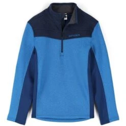 Spyder Men's Encore Half Zip Fleece Jacket -Outdoor Ski Shop fw23 spyder mensencorehalfzipfleecejacket collegiate 1