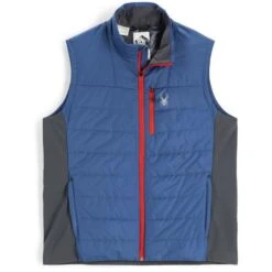 Spyder Men's Glissade Hybrid Insulator Vest -Outdoor Ski Shop fw23 spyder mensglissadehybridinsulatorvest abyssvolcano 3