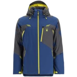 Spyder Men's Leader Jacket -Outdoor Ski Shop fw23 spyder mensleadergtxjacket abysscitron 7