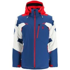 Spyder Men's Leader Jacket -Outdoor Ski Shop fw23 spyder mensleadergtxjacket abyssvolcano 4