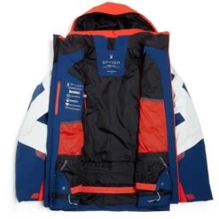 Spyder Men's Leader Jacket -Outdoor Ski Shop fw23 spyder mensleadergtxjacket abyssvolcano 5