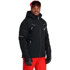 Spyder Men's Pinnacle GTX Jacket -Outdoor Ski Shop fw23 spyder menspinnaclegtxjacket black 1