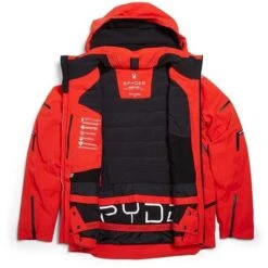 Spyder Men's Pinnacle GTX Jacket -Outdoor Ski Shop fw23 spyder menspinnaclegtxjacket volcano 10