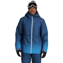 Spyder Men's Primer Jacket -Outdoor Ski Shop fw23 spyder mensprimerjacket fadedgeocollegiate 1
