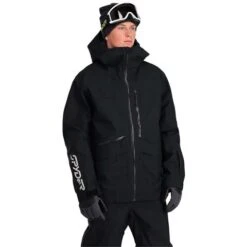 Spyder Men's Sanction Jacket -Outdoor Ski Shop fw23 spyder menssanctionjacket black 1