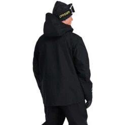 Spyder Men's Sanction Jacket -Outdoor Ski Shop fw23 spyder menssanctionjacket black 2