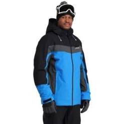 Spyder Men's Seventy - Eight Jacket -Outdoor Ski Shop fw23 spyder mensseventyeightjacket blackcollegiate 1
