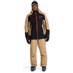 Spyder Men's Seventy - Eight Jacket -Outdoor Ski Shop fw23 spyder mensseventyeightjacket blacktannin 3