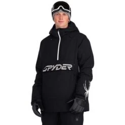 Spyder Men's Signal GTX Insulated Anorak -Outdoor Ski Shop fw23 spyder menssignalgtxinsulatedanorak black 1