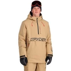 Spyder Men's Signal GTX Insulated Anorak -Outdoor Ski Shop fw23 spyder menssignalgtxinsulatedanorak tannin 1