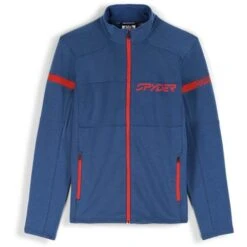 Spyder Men's Speed Full Zip Fleece Jacket -Outdoor Ski Shop fw23 spyder mensspeedfullzipfleecejacket abyssvolcano 3