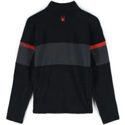 Spyder Men's Speed Full Zip Fleece Jacket -Outdoor Ski Shop fw23 spyder mensspeedfullzipfleecejacket blackvolcano 2