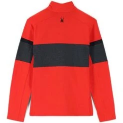 Spyder Men's Speed Half Zip Fleece Jacket -Outdoor Ski Shop fw23 spyder mensspeedhalfzipfleecejacket volcanoebony 2