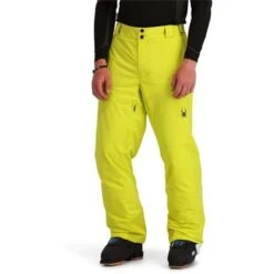 Spyder Men's Traction Pant -Outdoor Ski Shop fw23 spyder menstractionpant citron 1