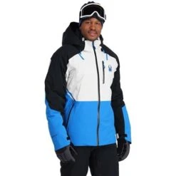 Spyder Men's Vanqysh GTX Jacket - 2023 Model -Outdoor Ski Shop fw23 spyder mensvanqyshgtxjacket glaciercollegiate 1