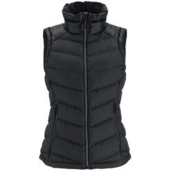 Spyder Women's Timeless Down Vest -Outdoor Ski Shop fw23 spyder womenstimelessdownvest black 3