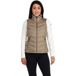 Spyder Women's Timeless Down Vest -Outdoor Ski Shop fw23 spyder womenstimelessdownvest cashmere 1