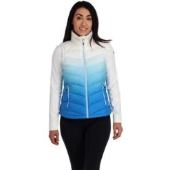 Spyder Women's Timeless Down Vest -Outdoor Ski Shop fw23 spyder womenstimelessdownvest defrostcollegiate 1